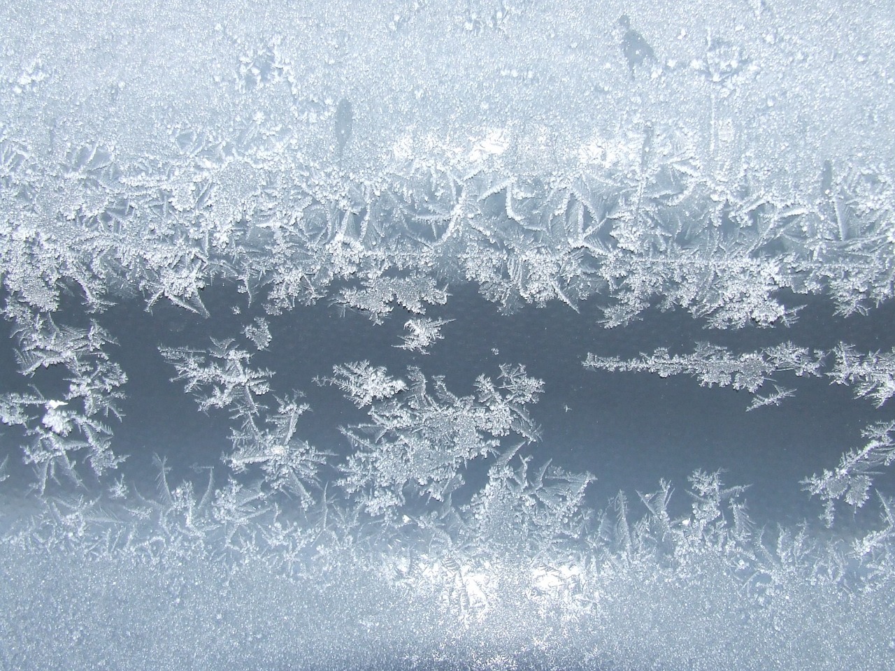 frozen ice crystals